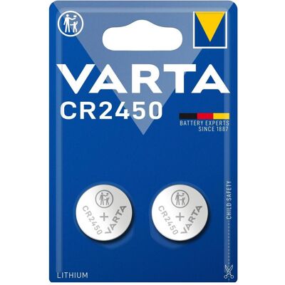 Varta Électronique CR2450 (2 pcs, CR2450, 560 mAh), Batteries + piles - Publicité Varta Électronique CR2450 (2 pcs, CR2450, 560 mAh), Batteries + piles - Publicité