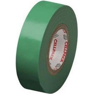 Ruban isolant CellPack 128 Vert - Bande isolante PVC - Publicité Ruban isolant CellPack 128 Vert - Bande isolante PVC - Publicité