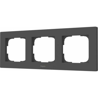 Aqara, Accessoires Gamme d'interrupteurs, Switch Frame H2 EU (3-gang) Gray - Publicité Aqara, Accessoires Gamme d'interrupteurs, Switch Frame H2 EU (3-gang) Gray - Publicité