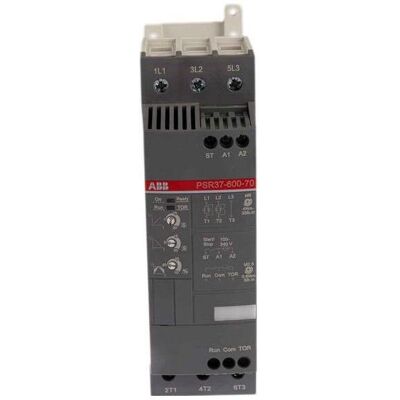 ABB, Commande moteur, Démarreur progressif PSR37 - Publicité ABB, Commande moteur, Démarreur progressif PSR37 - Publicité