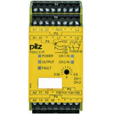 Relais de sécurité Pilz PSWZ X1P - 24-240V - 1/2 Canaux - Publicité Relais de sécurité Pilz PSWZ X1P - 24-240V - 1/2 Canaux - Publicité
