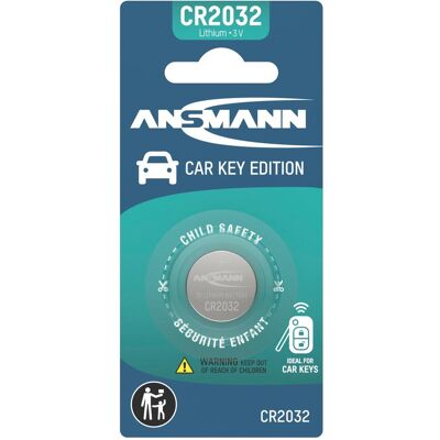 Ansmann CR2032 - Car key Lithium Knopfzelle (1 pcs, CR2032), Batteries + piles - Publicité Ansmann CR2032 - Car key Lithium Knopfzelle (1 pcs, CR2032), Batteries + piles - Publicité