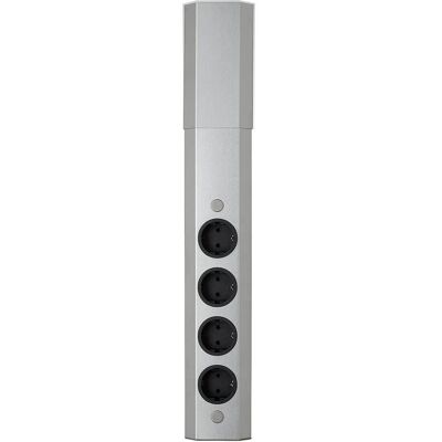Thebo - ST 3081 - 4fach Edelstahl - 240 V - Prise - Publicité Thebo - ST 3081 - 4fach Edelstahl - 240 V - Prise - Publicité