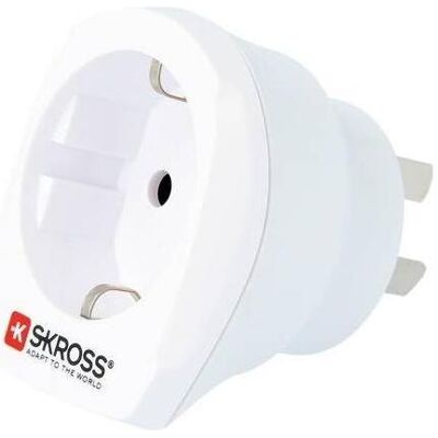 Skross, Adaptateur de voyage, Länderstecker Europe to US USB AC20PD weiss - Publicité Skross, Adaptateur de voyage, Länderstecker Europe to US USB AC20PD weiss - Publicité