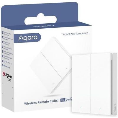 Aqara, Actionneur, AQAZWRS-R02 - Wireless Switch H1 White Double Rocker (Zigbee) - Publicité Aqara, Actionneur, AQAZWRS-R02 - Wireless Switch H1 White Double Rocker (Zigbee) - Publicité