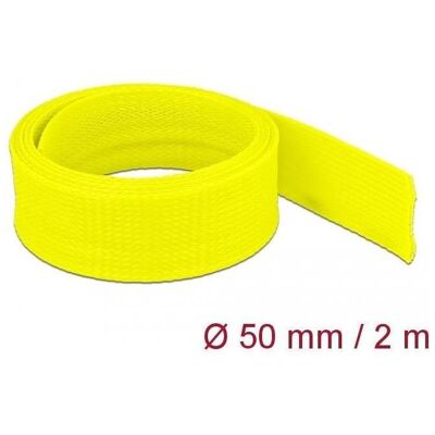 Delock, Goulotte passe-câbles, Gaine tressée extensible 2 m x 50 mm jaune (Gaines pour câbles, 200 cm) - Publicité Delock, Goulotte passe-câbles, Gaine tressée extensible 2 m x 50 mm jaune (Gaines pour câbles, 200 cm) - Publicité