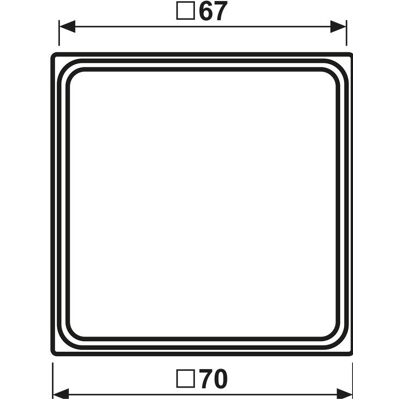 JUNG, Accessoires Gamme d'interrupteurs, Cadre intermédiaire ws LS 55x55mm RAL1013 LS981Z - Publicité JUNG, Accessoires Gamme d'interrupteurs, Cadre intermédiaire ws LS 55x55mm RAL1013 LS981Z - Publicité