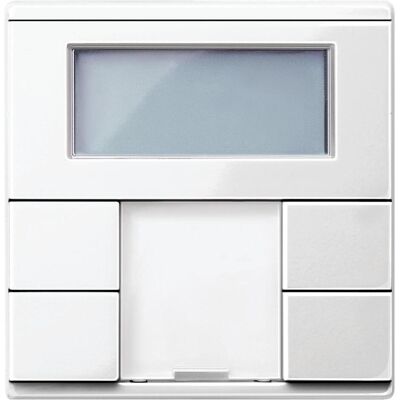 Contrôleur de température double blanc polar KNX - Interrupteur et bouton Schneider - Publicité Contrôleur de température double blanc polar KNX - Interrupteur et bouton Schneider - Publicité