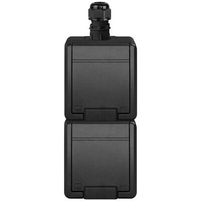 Elektro-Plast, Prise + connecteur, SOCKET 5054-67 2PLACE IP65 AQUANT BLACK - Publicité Elektro-Plast, Prise + connecteur, SOCKET 5054-67 2PLACE IP65 AQUANT BLACK - Publicité