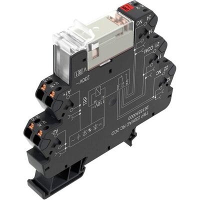 Relais interface Weidmüller TRP 230VAC RC 2CO - 2 contacts inverseurs, 230 V/AC, 8 A - Publicité Relais interface Weidmüller TRP 230VAC RC 2CO - 2 contacts inverseurs, 230 V/AC, 8 A - Publicité