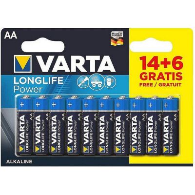 Varta Longlife Power (20 pcs, AA, 2960 mAh), Batteries + piles - Publicité Varta Longlife Power (20 pcs, AA, 2960 mAh), Batteries + piles - Publicité