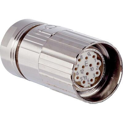 Connecteur circulaire femelle Sick M23 - 12 contacts - IP66/IP67 - Soudure - Droit - Publicité Connecteur circulaire femelle Sick M23 - 12 contacts - IP66/IP67 - Soudure - Droit - Publicité