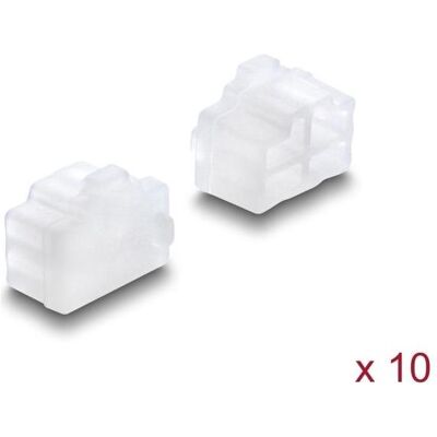 Delock Protections anti-poussière pour prise RJ45, lot de 10 pièces, en silicone transparent (87493), Boîtier PC : accessoires - Publicité Delock Protections anti-poussière pour prise RJ45, lot de 10 pièces, en silicone transparent (87493), Boîtier PC : accessoires - Publicité