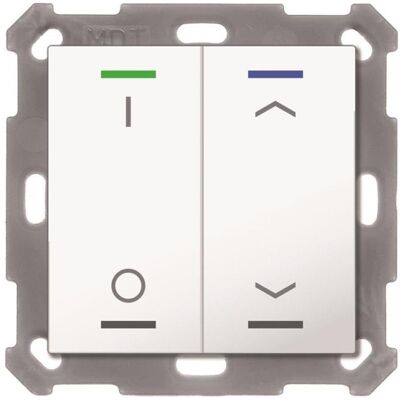 MDT MDTtechno. Bouton-poussoir Light 55 double RGBW,rws/glass BE-TAL55T2.D1, Bouton + interrupteur, Blanc - Publicité MDT MDTtechno. Bouton-poussoir Light 55 double RGBW,rws/glass BE-TAL55T2.D1, Bouton + interrupteur, Blanc - Publicité