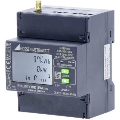 Gossen Metrawatt EM2389 - Compteur d'énergie triphasé conforme MID - Publicité Gossen Metrawatt EM2389 - Compteur d'énergie triphasé conforme MID - Publicité