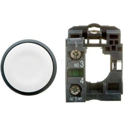 Schneider Electric Pushbutton 22mm white Flush Round 1NO, Bouton + interrupteur, Blanc - Publicité Schneider Electric Pushbutton 22mm white Flush Round 1NO, Bouton + interrupteur, Blanc - Publicité