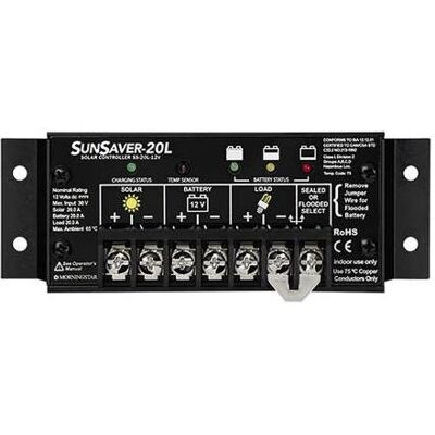 Morningstar Sunsaver SS-20L 24V - Régulateur de charge solaire - Publicité Morningstar Sunsaver SS-20L 24V - Régulateur de charge solaire - Publicité