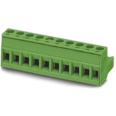 Phoenix Contact Plug-in housing, 5mm pitch, 2 way, Câble + prise électronique, Vert - Publicité Phoenix Contact Plug-in housing, 5mm pitch, 2 way, Câble + prise électronique, Vert - Publicité