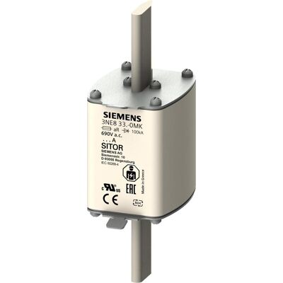 Fusible Semi-conducteur Siemens Modèle 3NE8332-0MK - 400A, Rapide - Publicité Fusible Semi-conducteur Siemens Modèle 3NE8332-0MK - 400A, Rapide - Publicité