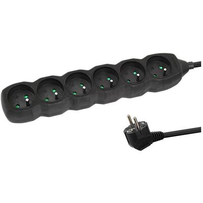 Esperanza, Multiprise, Power Strip 6 Sockets 1.5m Black (6x, 1.50 m) - Publicité Esperanza, Multiprise, Power Strip 6 Sockets 1.5m Black (6x, 1.50 m) - Publicité