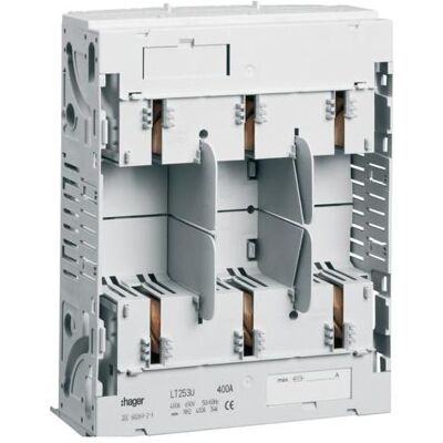 Hager, Fusible, HAG LT253U Embase NH2 3x400A SS60mm Sortie M10 (400 A) - Publicité Hager, Fusible, HAG LT253U Embase NH2 3x400A SS60mm Sortie M10 (400 A) - Publicité