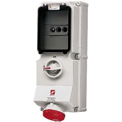 Mennekes, Prise de courant, MEN 5628A 32A5P 6H400V Boîte murale DUO IP44 - Publicité Mennekes, Prise de courant, MEN 5628A 32A5P 6H400V Boîte murale DUO IP44 - Publicité
