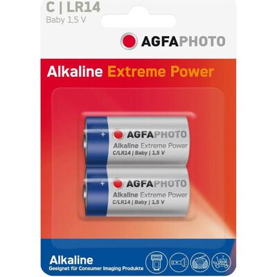 AGFAPHOTO Puissance extrême alcaline (2 pcs, C), Batteries + piles - Publicité AGFAPHOTO Puissance extrême alcaline (2 pcs, C), Batteries + piles - Publicité
