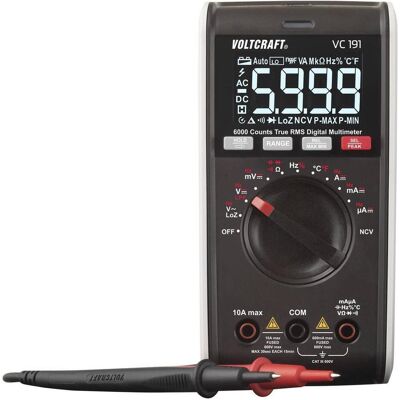 Multimètre Voltcraft VC191 True RMS - CAT III 600 V - 6000 Points - Publicité Multimètre Voltcraft VC191 True RMS - CAT III 600 V - 6000 Points - Publicité