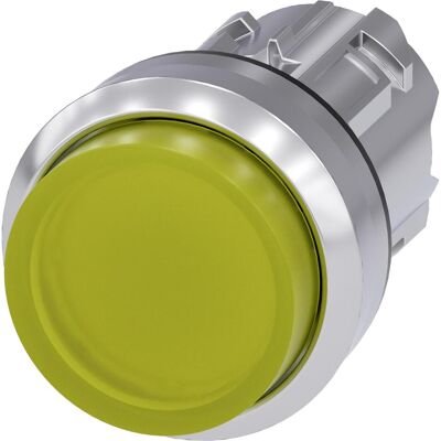 Siemens 3SU1051-0BB30-0AA0 - Bouton-poussoir rond en métal brillant - Interrupteur - Publicité Siemens 3SU1051-0BB30-0AA0 - Bouton-poussoir rond en métal brillant - Interrupteur - Publicité