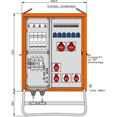 Walther WV0533R1 - 138kVA - 200A - Electrical cabinet - Publicité Walther WV0533R1 - 138kVA - 200A - Electrical cabinet - Publicité