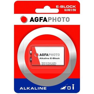 AGFAPHOTO Puissance extrême alcaline (1 pcs, 9V Block), Batteries + piles - Publicité AGFAPHOTO Puissance extrême alcaline (1 pcs, 9V Block), Batteries + piles - Publicité