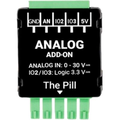 Shelly, Accessoires de contrôle, · The Pill · Analog 0-30 V Add-on - Publicité Shelly, Accessoires de contrôle, · The Pill · Analog 0-30 V Add-on - Publicité