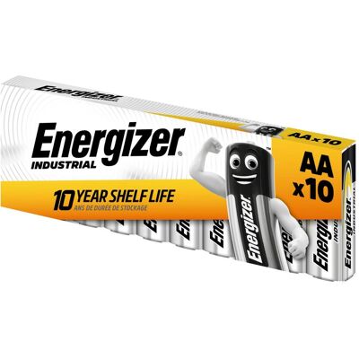 Energizer Industriel AA (10 pcs, AA), Batteries + piles - Publicité Energizer Industriel AA (10 pcs, AA), Batteries + piles - Publicité