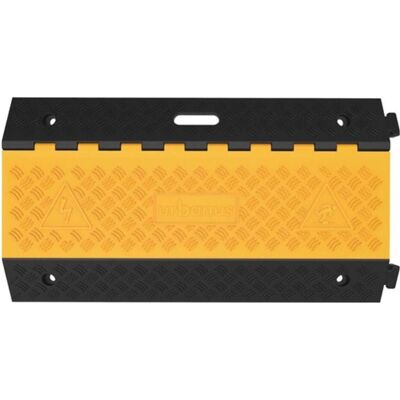 HP Autozubehör, Goulotte passe-câbles, Pont pour tuyaux et câbles L900xl500xH70mm caoutchouc noir/jaune 3 canaux (Passage de câbles, 90 cm) - Publicité HP Autozubehör, Goulotte passe-câbles, Pont pour tuyaux et câbles L900xl500xH70mm caoutchouc noir/jaune 3 canaux (Passage de câbles, 90 cm) - Publicité