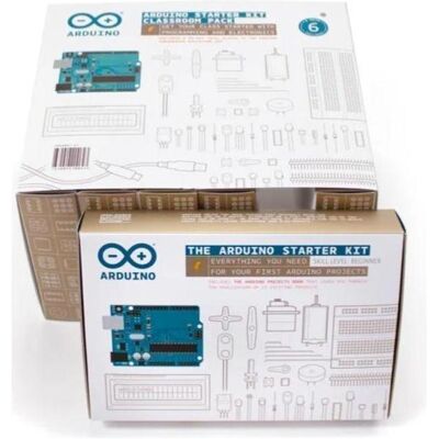 Arduino K030007-6P - Kit de démarrage Classroom Pack SPANISH, Carte de développement + kit - Publicité Arduino K030007-6P - Kit de démarrage Classroom Pack SPANISH, Carte de développement + kit - Publicité