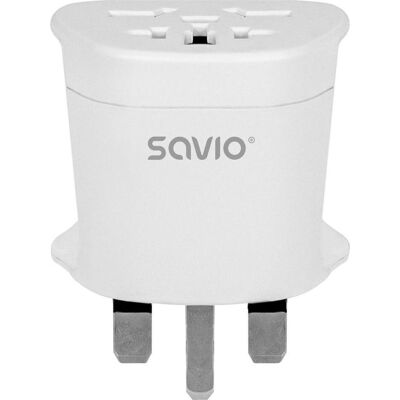 Savio, Adaptateur de voyage, AP-05 - Publicité Savio, Adaptateur de voyage, AP-05 - Publicité