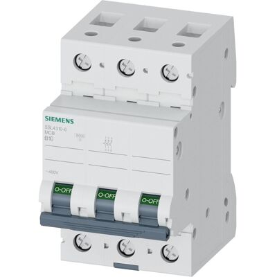 Siemens Modèle 5SL4310-6 - Disjoncteur 3P 400V 10kA - Publicité Siemens Modèle 5SL4310-6 - Disjoncteur 3P 400V 10kA - Publicité