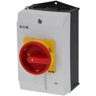 Eaton, Distributeur de courant mobile, P1-40/I2/SVB/N Interrupteur ON-OFF avec arrêt d'urgence 40A 690V 1 x 90° Gris, noir, rouge, gel - Publicité Eaton, Distributeur de courant mobile, P1-40/I2/SVB/N Interrupteur ON-OFF avec arrêt d'urgence 40A 690V 1 x 90° Gris, noir, rouge, gel - Publicité