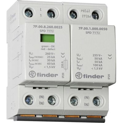 Finder 7P.02.8.260.1025 - Parafoudre - Type 1/2, 230V, Rail DIN - Publicité Finder 7P.02.8.260.1025 - Parafoudre - Type 1/2, 230V, Rail DIN - Publicité