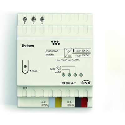 Theben, Convertisseur de tension, PS 320 mA T KNX - Publicité Theben, Convertisseur de tension, PS 320 mA T KNX - Publicité