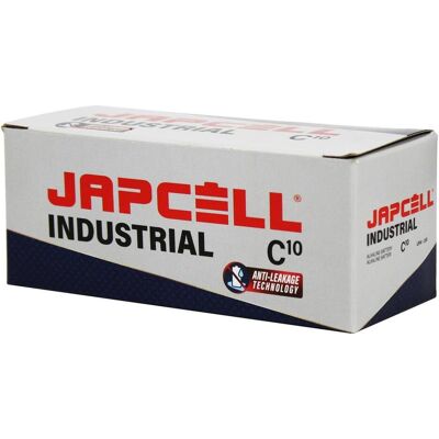 Pile Industrielle Japcell C / LR14 - Pack de 10 - Publicité Pile Industrielle Japcell C / LR14 - Pack de 10 - Publicité