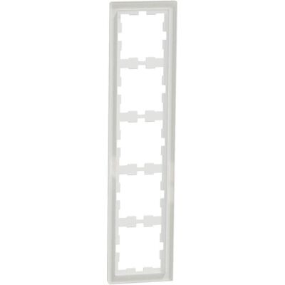 Merten MEG4050-6520 Encadrement - 5 modules, verre, blanc - Publicité Merten MEG4050-6520 Encadrement - 5 modules, verre, blanc - Publicité