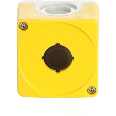 ABB Série Compact Boîtier à boutons-poussoirs, 1 x Ø 22mm, jaune, plastique, IP 66, Bouton + interrupteur, Jaune - Publicité ABB Série Compact Boîtier à boutons-poussoirs, 1 x Ø 22mm, jaune, plastique, IP 66, Bouton + interrupteur, Jaune - Publicité