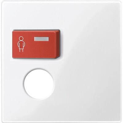 Merten, Accessoires Gamme d'interrupteurs, Pl. central p. Module d'appel avec bouton-poussoir d'appel et 450219 - Publicité Merten, Accessoires Gamme d'interrupteurs, Pl. central p. Module d'appel avec bouton-poussoir d'appel et 450219 - Publicité