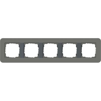 GIRA 0215423 Cadre 5 modules gris foncé/antacite - Cadre pour interrupteurs - Publicité GIRA 0215423 Cadre 5 modules gris foncé/antacite - Cadre pour interrupteurs - Publicité