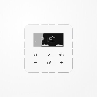 Jung Thermostat d'ambiance 230V 16A avec affichage - Publicité Jung Thermostat d'ambiance 230V 16A avec affichage - Publicité