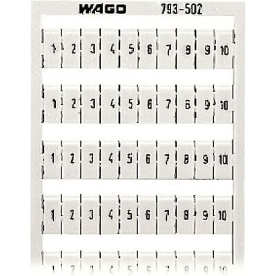 Wago Cartes Marquage Horizontal Wmb 1-10, Étiqueteuse, Blanc - Publicité Wago Cartes Marquage Horizontal Wmb 1-10, Étiqueteuse, Blanc - Publicité
