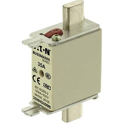 Eaton 35NHG000B Fusible de puissance DIN 35A 500V Haute capacité - Publicité Eaton 35NHG000B Fusible de puissance DIN 35A 500V Haute capacité - Publicité