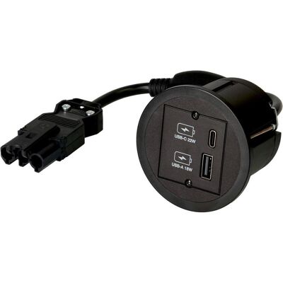 Bachmann, Prise de courant, Inbouw stopcontacten Pix met USB Charger - Publicité Bachmann, Prise de courant, Inbouw stopcontacten Pix met USB Charger - Publicité