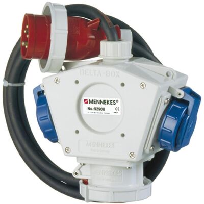 Mennekes Modèle 92908 Boîte de Distribution Portable - IP67 - Publicité Mennekes Modèle 92908 Boîte de Distribution Portable - IP67 - Publicité